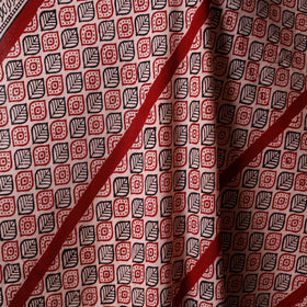 Beige - natural dyed cotton bagh fabric 20 - handcrafted