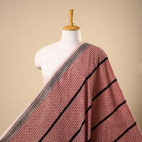 Beige - natural dyed cotton bagh fabric 25 - handcrafted