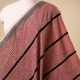 Beige - natural dyed cotton bagh fabric 25 - handcrafted