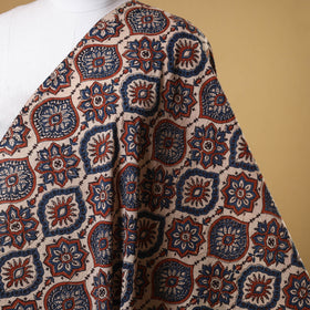 Beige - natural dyed cotton fabric 09 - handcrafted