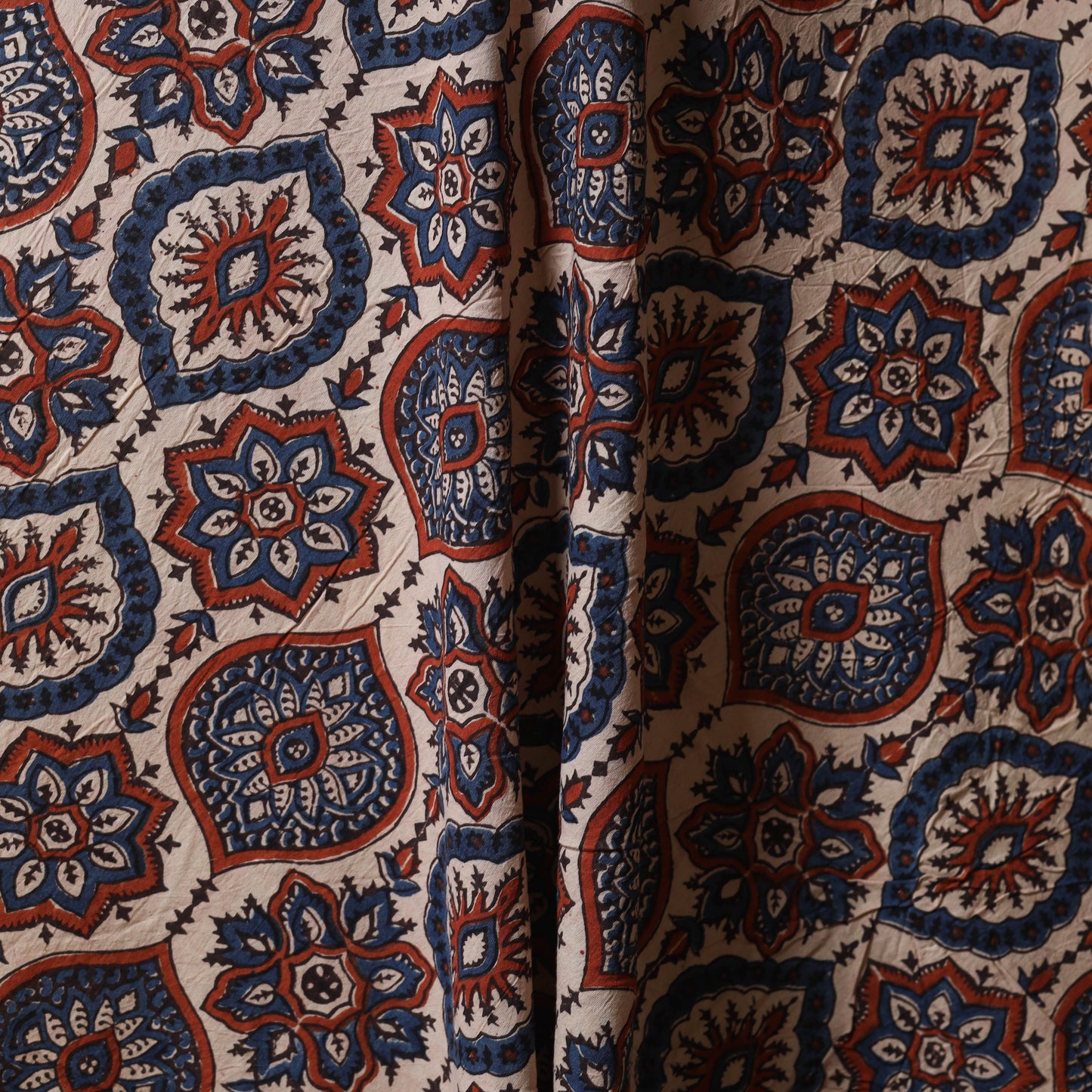 Beige - natural dyed cotton fabric 09 - handcrafted