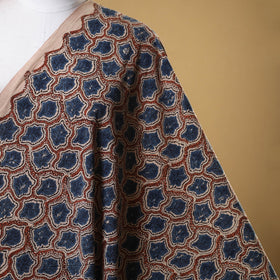 Beige - natural dyed cotton fabric 44 - handcrafted