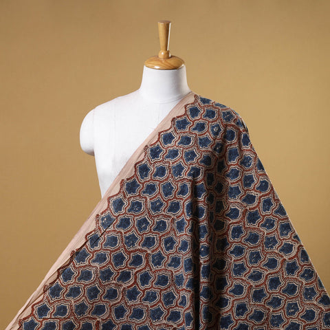 Beige - natural dyed cotton fabric 44 - handcrafted