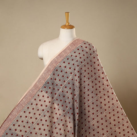 Natural dyed cotton hand bagh fabric 05 - handcrafted