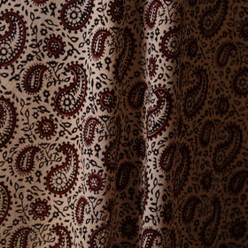 Natural dyed cotton hand bagh fabric 12 - handcrafted