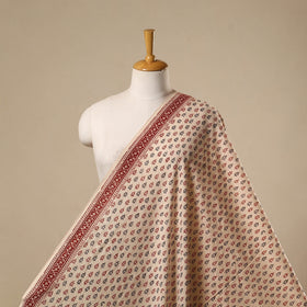 Natural dyed cotton hand bagh fabric 13 - handcrafted