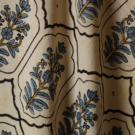 Beige - natural dyed cotton hand fabric 06 - handcrafted