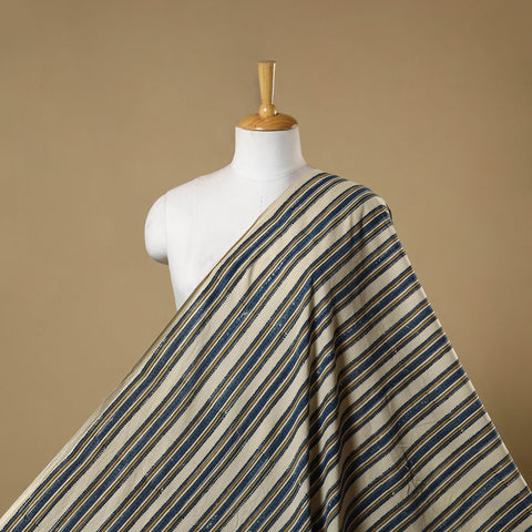 Beige - natural dyed cotton hand fabric 11 - handcrafted