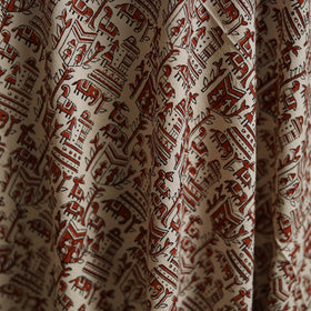 Natural dyed cotton hand block bagru print fabric 05