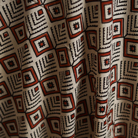 Natural dyed cotton hand block bagru print fabric 12