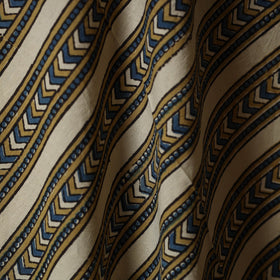 Beige - natural dyed cotton hand fabric 02 - handcrafted