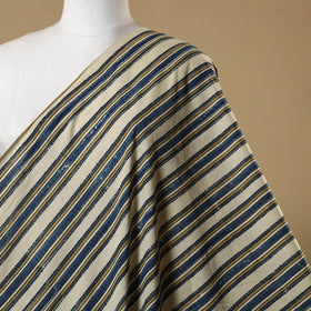 Beige - natural dyed cotton hand fabric 11 - handcrafted