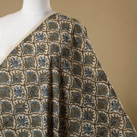 Beige - natural dyed cotton hand fabric 14 - handcrafted