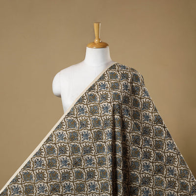 Beige - natural dyed cotton hand fabric 14 - handcrafted