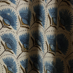 Beige - natural dyed cotton hand fabric 24 - handcrafted