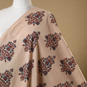 Beige - natural dyed cotton hand fabric 28 - handcrafted