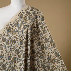 Beige - natural dyed cotton hand fabric 39 - handcrafted