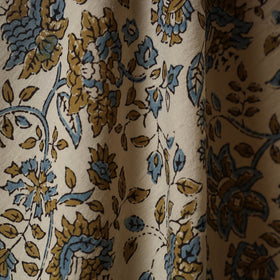 Beige - natural dyed cotton hand fabric 39 - handcrafted