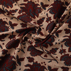 Natural dyed cotton kutch hand block ajrakh print fabric 07