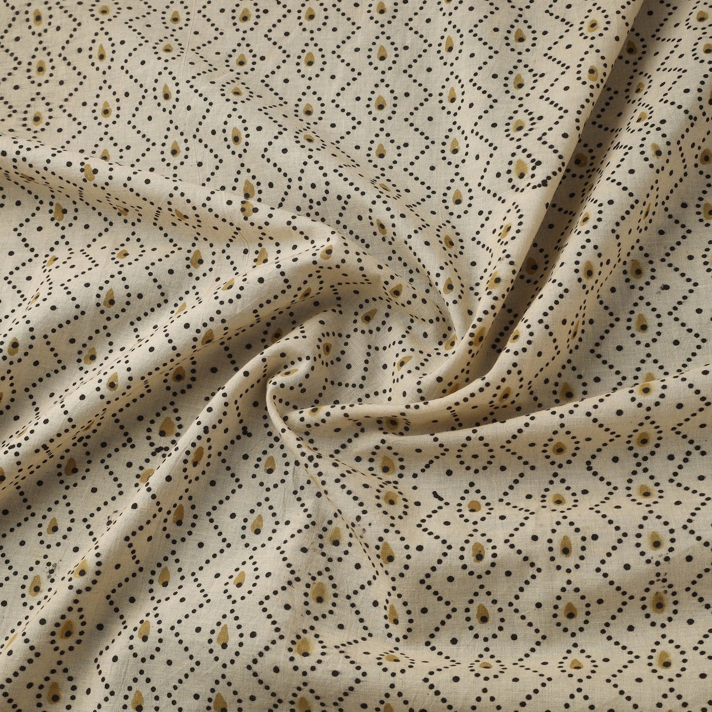 Natural dyed cotton kutch hand block ajrakh print fabric 13