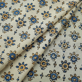 Natural dyed cotton kutch hand block ajrakh print fabric 30