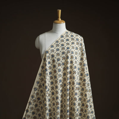 Natural dyed cotton kutch hand block ajrakh print fabric 30