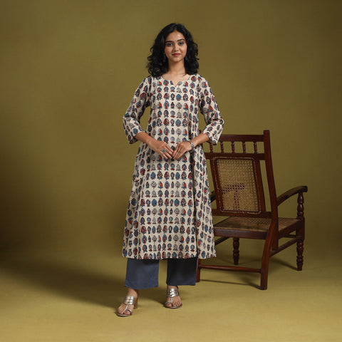 Natural dyed cotton a-line kurta for women 06 2025/1146-1