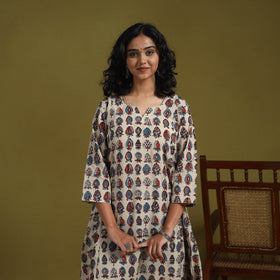Natural dyed cotton a-line kurta for women 06 2025/1146-1