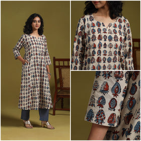 Natural dyed cotton a-line kurta for women 06 2025/1146-1