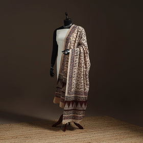 Natural dyed cotton pedana kalamkari dupatta 20
