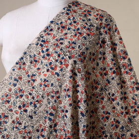 Beige - natural dyed cotton pedana kalamkari fabric 07