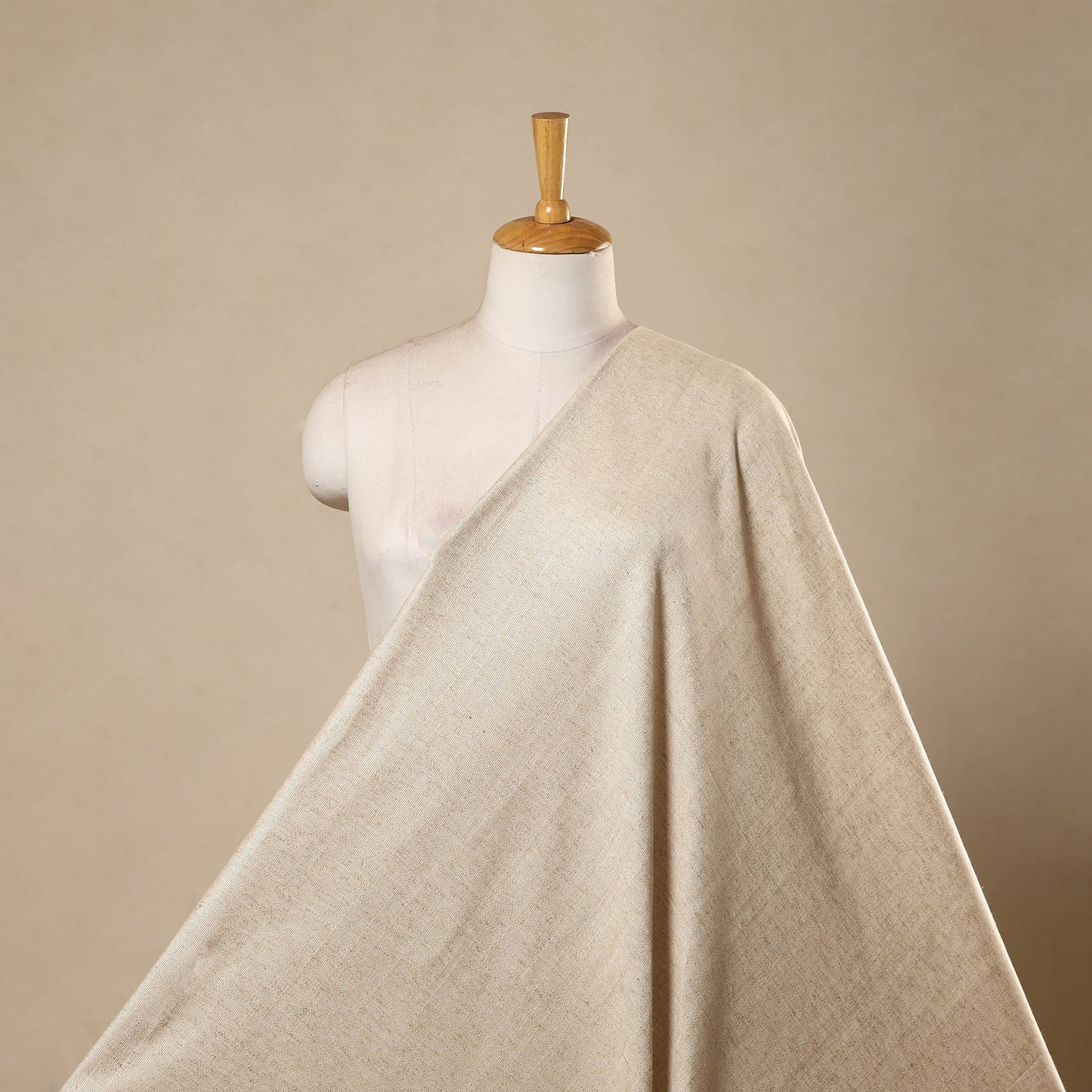 Natural dyed cotton plain fabric 01 - handcrafted