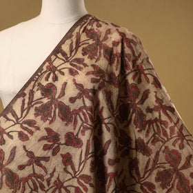 Natural dyed cotton vanaspati bagru fabric 08 - handcrafted