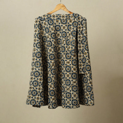 Beige - cotton wrap around skirt 30 - handcrafted