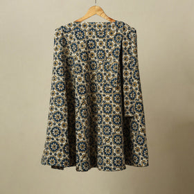 Beige - cotton wrap around skirt 30 - handcrafted