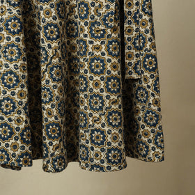 Beige - cotton wrap around skirt 30 - handcrafted