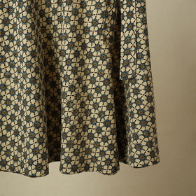 Beige - cotton wrap around skirt 43 - handcrafted