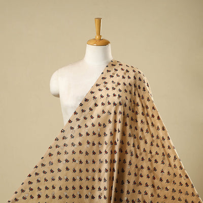 Natural dyed dola silk jacquard buti fabric 08 - handcrafted