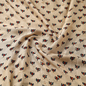 Natural dyed dola silk jacquard buti fabric 08 - handcrafted