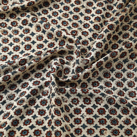 Natural dyed dola silk jacquard buti fabric 11 - handcrafted