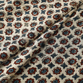 Natural dyed dola silk jacquard buti fabric 11 - handcrafted