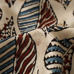 Natural dyed dola silk jacquard buti fabric 12 - handcrafted