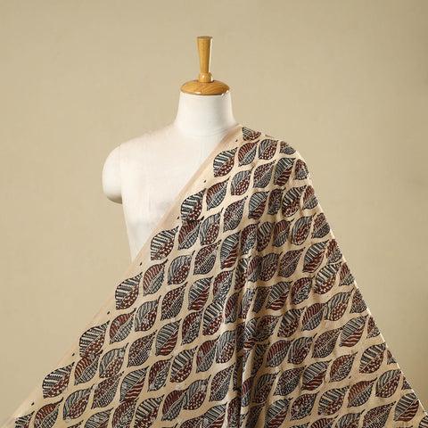 Natural dyed dola silk jacquard buti fabric 12 - handcrafted