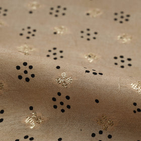 Natural dyed dola silk jacquard buti fabric 19 - handcrafted