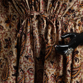 Natural dyed hand block kalamkari print cotton kaftan