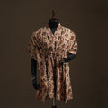 Natural dyed hand block kalamkari print cotton kaftan