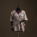Natural dyed hand block kalamkari print gota work cotton