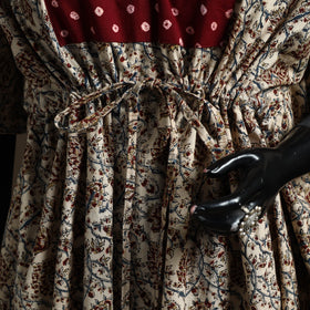 Natural dyed hand block kalamkari print patchwork cotton