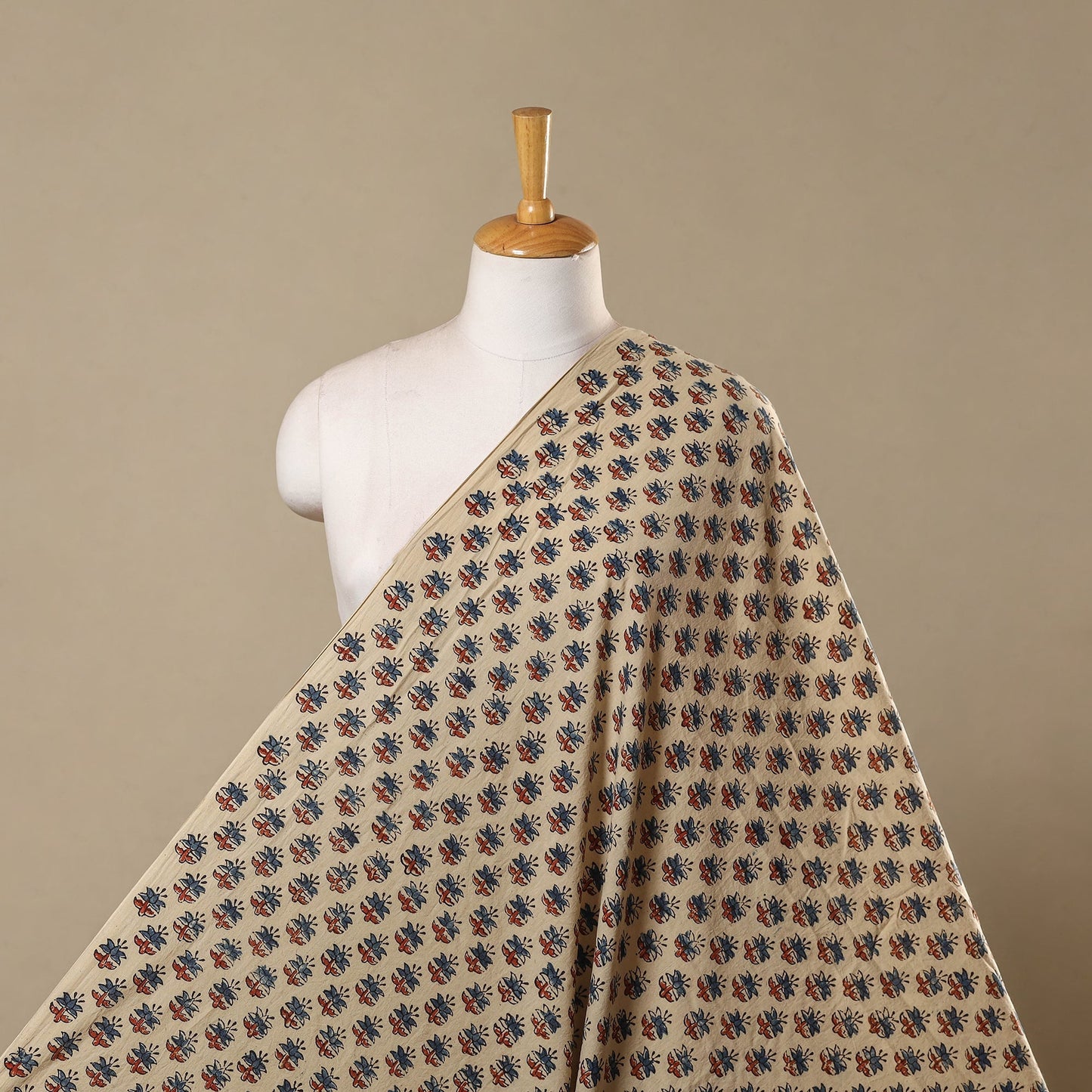 Natural dyed hand cotton fabric 10 - handcrafted