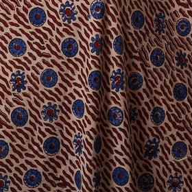 Beige - natural dyed hand cotton fabric 15 - handcrafted